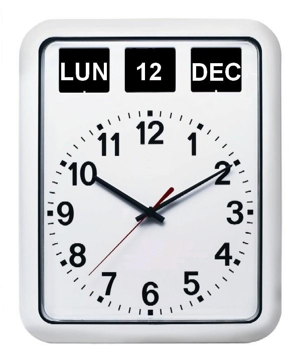 horloge murale calendrier - 1001 Pendules