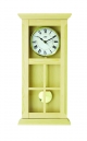 Pendule murale carillon quartz en bois pin