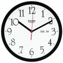 Pendule murale à calendrier noire jour et date