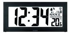 Horloge murale digitale radio pilotée température
