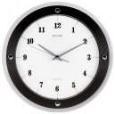 Horloge murale moderne ronde Bayard noire