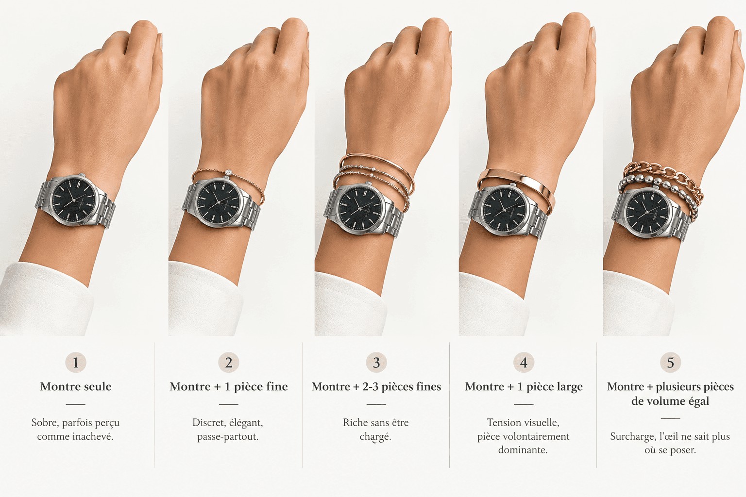 guide du style montre et bracelets