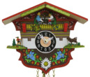 Horloge murale chalet color&eacute;_zoom