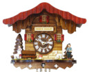 Horloge coucou enfants &agrave; pile chalet Heidi 15 cm_zoom