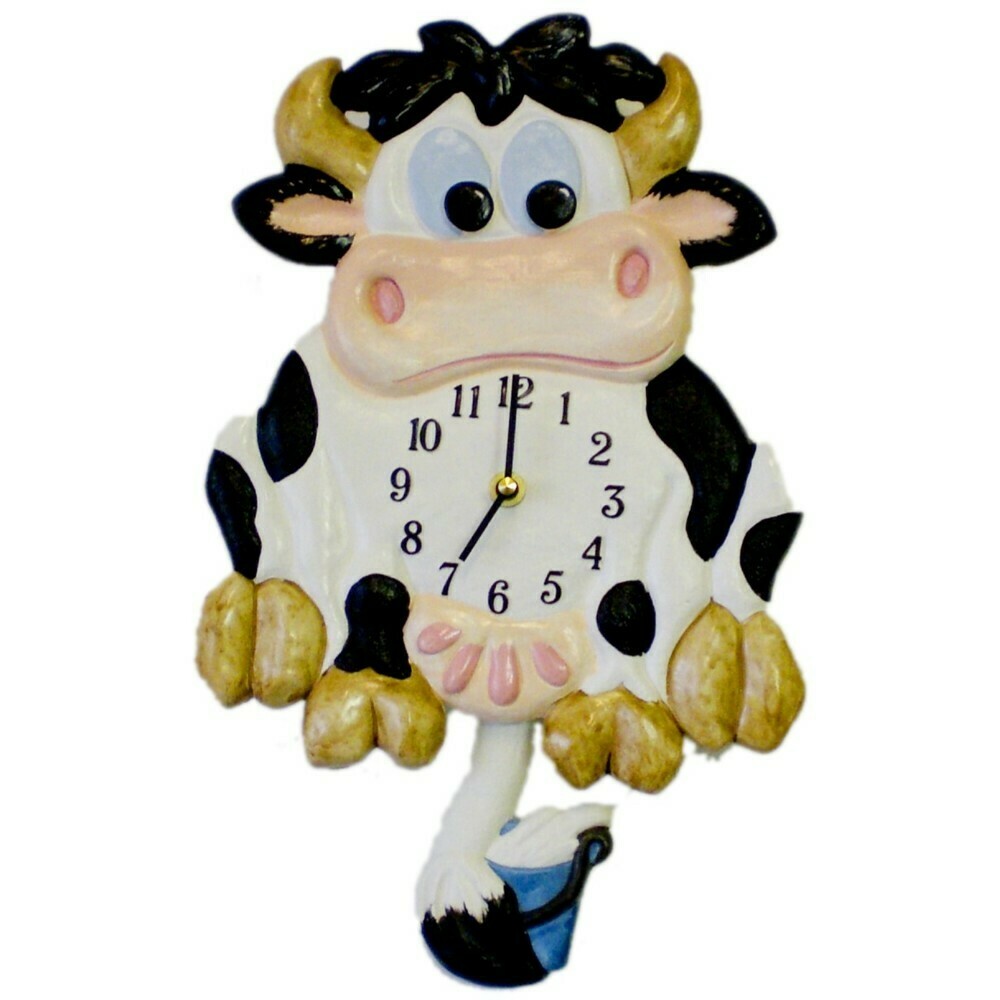 Horloge murale pour cuisine vache
