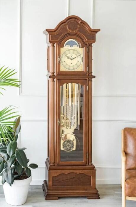Horloge comtoise en bois de noyer TEMPLE