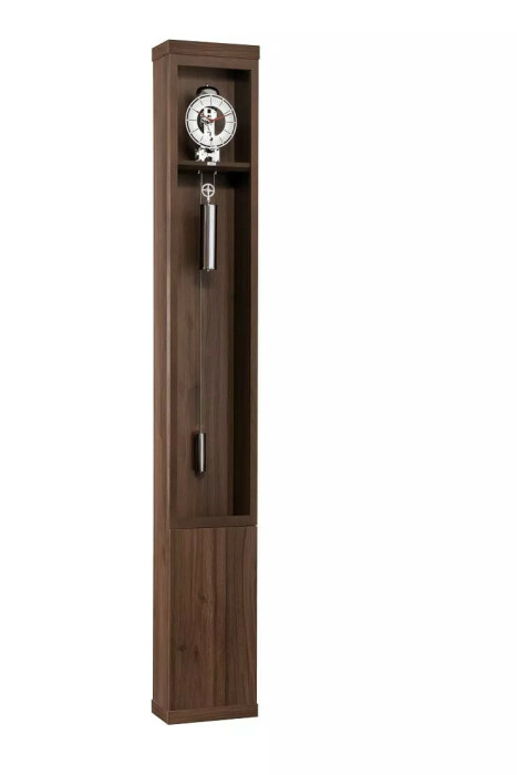 Horloge comtoise droite ultra moderne en bois de noyer