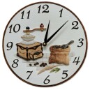 Horloge murale pour cuisine d&eacute;cor moulin &agrave; caf&eacute;