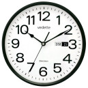 Pendule murale &agrave; calendrier silencieuse noire &agrave; calendrier