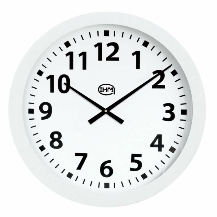 Grande horloge murale blanche