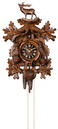 Horloge coucou m&eacute;canique traditionnel 1 jour cerf th&egrave;me chasse 45 cm