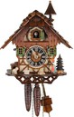 Horloge coucou m&eacute;canique chalet 1 jour chaumi&egrave;re