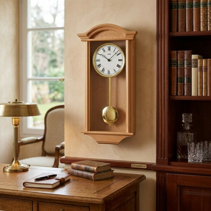 Carillon &agrave; quartz en bois d'aulne_lifestyle
