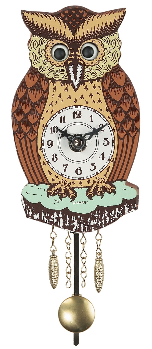 Horloge coucou hibou yeux mobiles