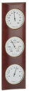 Barom&egrave;tre mural en bois thermom&egrave;tre hygrom&egrave;tre_aspect acajou