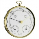 Barom&egrave;tre mural en laiton dor&eacute; thermom&egrave;tre hygrom&egrave;tre