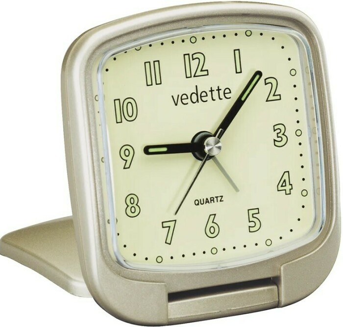 Réveil de voyage couleur champagne sonnerie progressive
