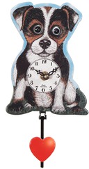 Horloge coucou chien yeux mobiles