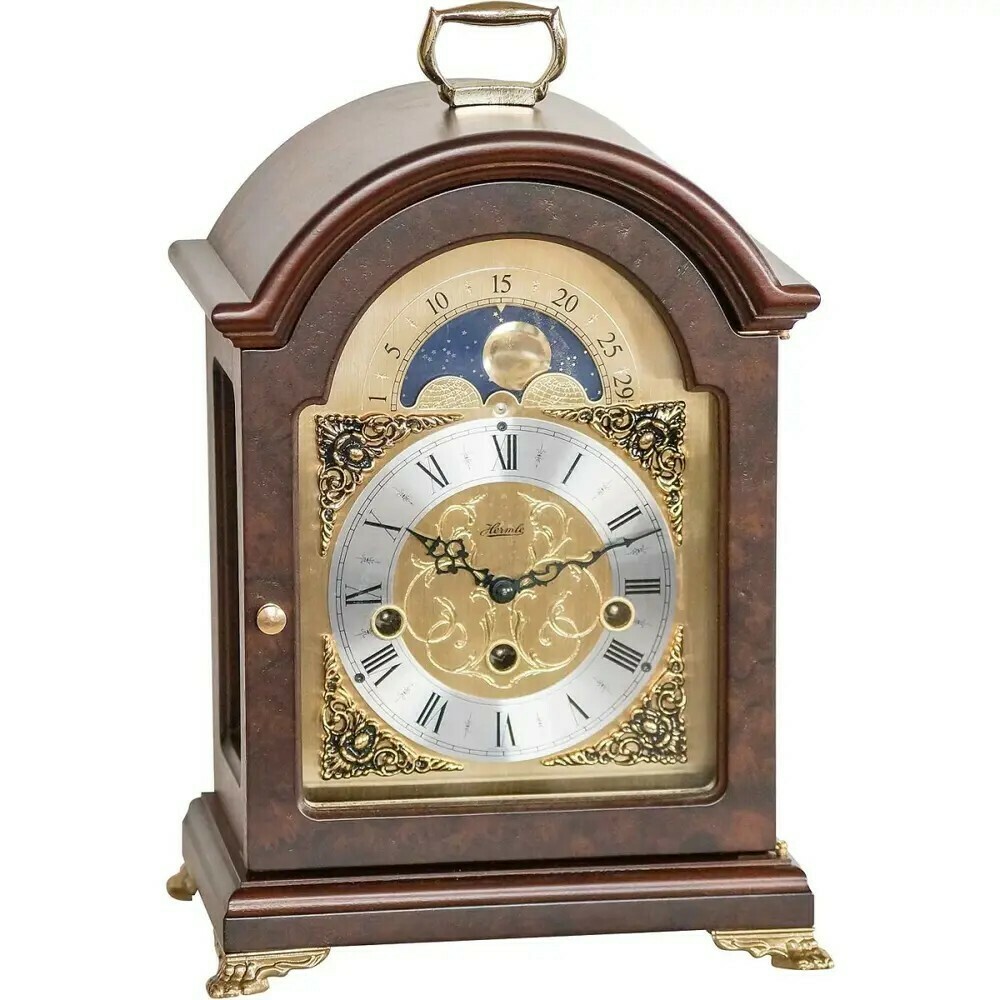 Pendule &agrave; poser avec phases de lune Hermle