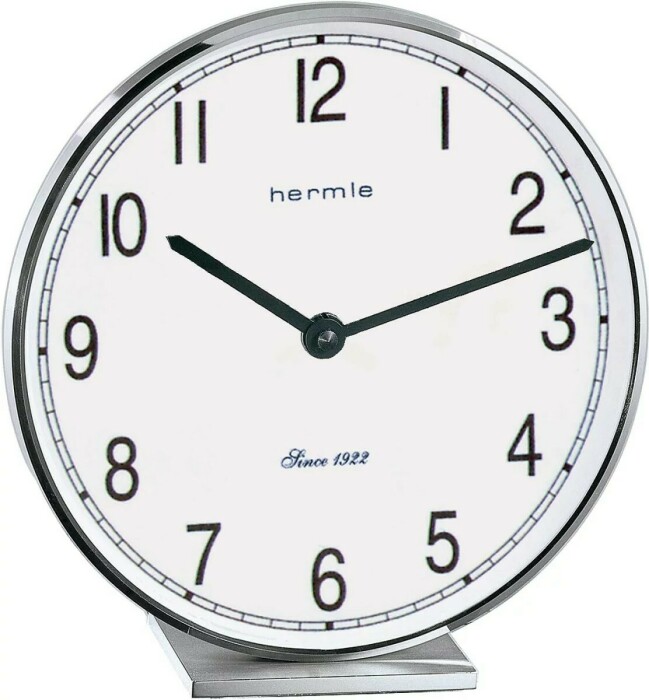 Horloge de table Hermle en inox