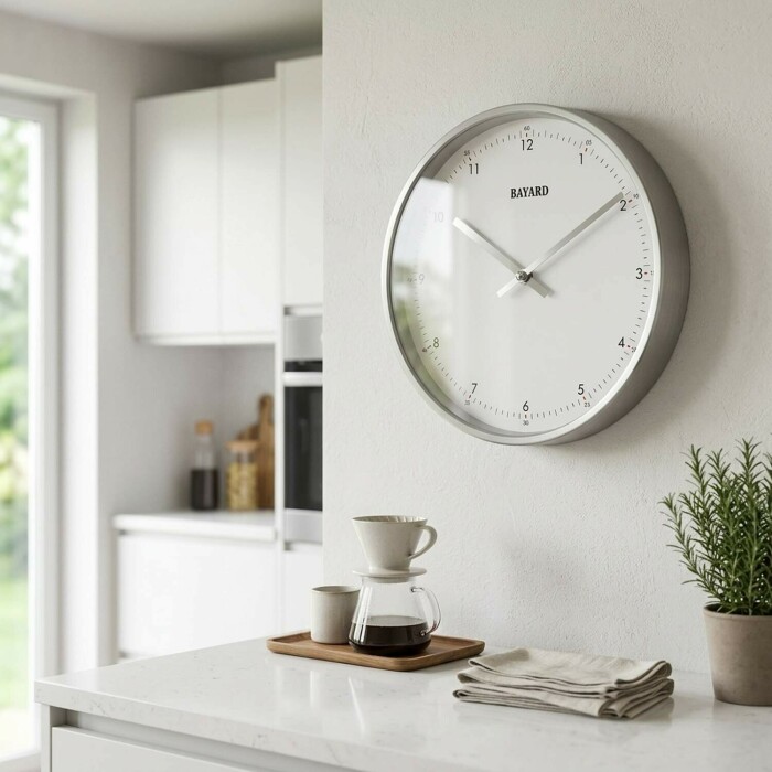 Pendule moderne murale ronde discr&egrave;te_lifestyle