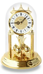 Pendule 400 jours à sonnerie 4/4 Westminster en métal doré 22 cm