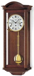 Pendule carillon ancien mécanique allemand à sonnerie Westminster en noyer