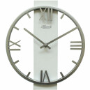 Horloge murale grise en m&eacute;tal d&eacute;coup&eacute; &Oslash; 30 cm