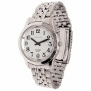 Montre parlante argent&eacute;e en m&eacute;tal
