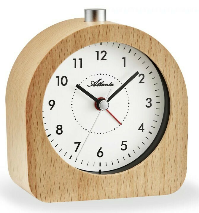 R&eacute;veil demi lune en bois sonnerie progressive