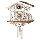 Horloge coucou moderne marron et blanc