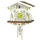 Horloge coucou moderne vert et blanc
