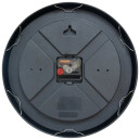 Pendule murale moderne silencieuse noire arriere