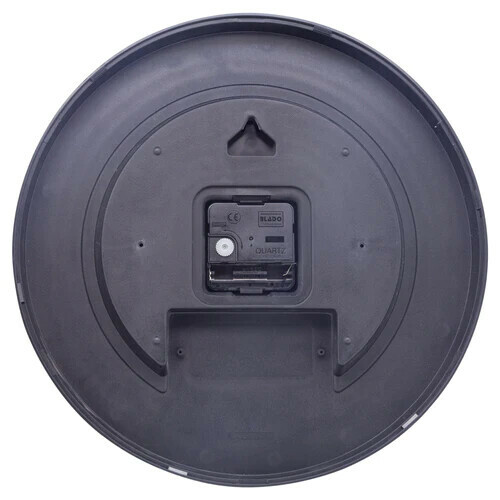 Pendule murale silencieuse bleue arriere