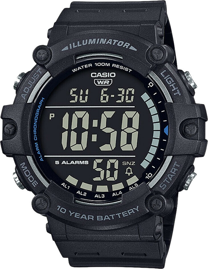 Montre de plong&eacute;e Casio digitale avec chronom&egrave;tre cadran noir
