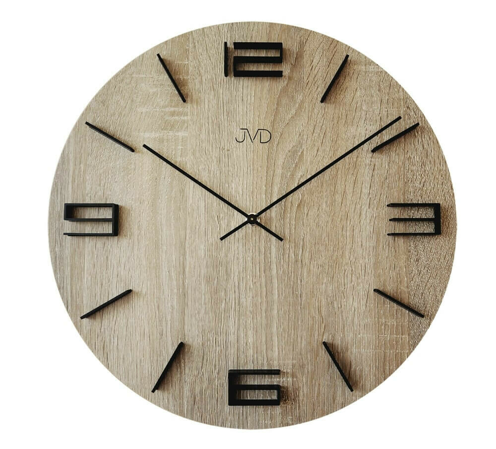 Horloge Murale Décorative En Bois – 30,5 Cm, Silencieuse, Pour Salon, Cuisine, Chambre, Buanderie…