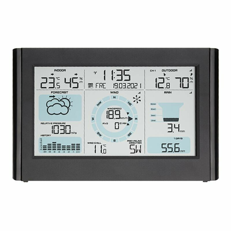 Baromètre, station météo avec baromètre et thermomètre hygromètre