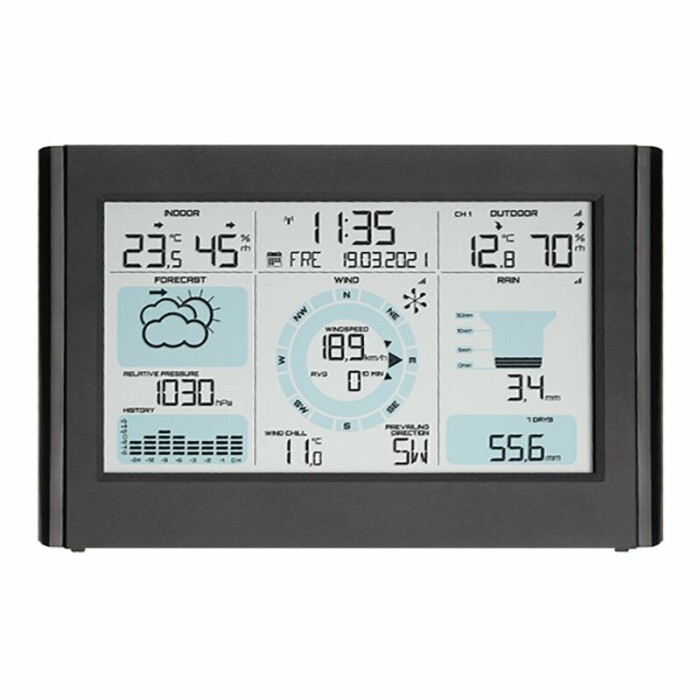 Station météo baromètre de Luxe avec thermomètre hygromètre en Messing de  couleur