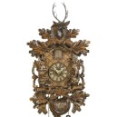 Horloge coucou de la For&ecirc;t-Noire &agrave; quartz motif chasse traditionnelle Zoom