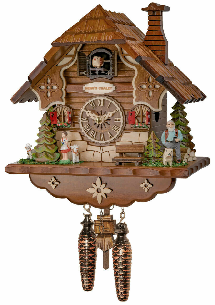 horloge coucou chalet &agrave; piles Heidi