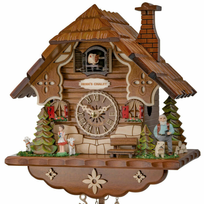 Horloge coucou chalet à piles Heidi_zoom