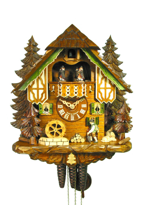 Horloge coucou mécanique musical 1 jour avec danseurs