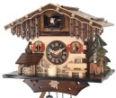 Horloge coucou &agrave; piles chalet chiots 22 cm_zoom