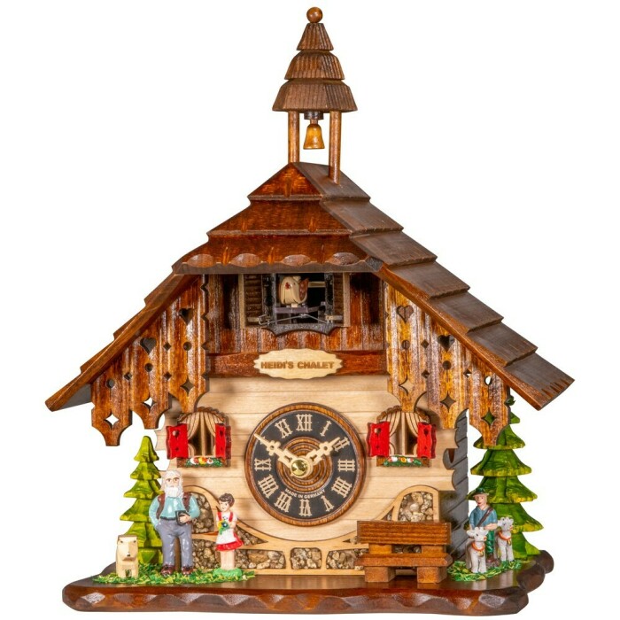 Horloge coucou chalet Heidi &agrave; poser &agrave; pile