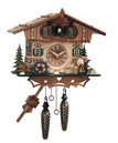 Horloge coucou chalet suisse 2 bois