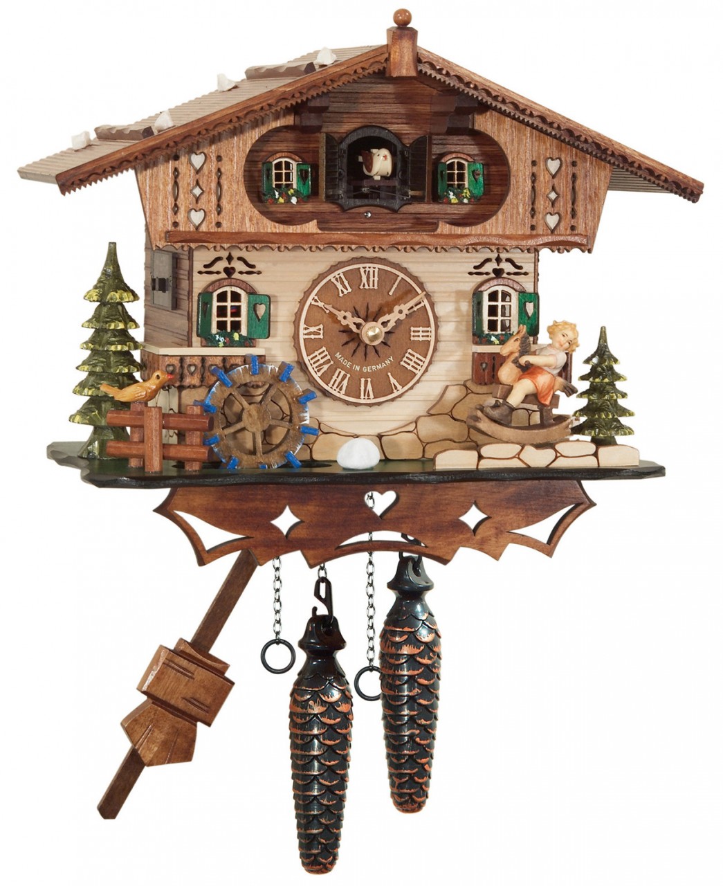 Horloge coucou musical chalet enfant