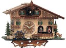 Horloge coucou musical avec danseurs et roue du moulin_zoom
