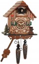 Horloge coucou chalet &quot;c&oelig;ur de for&ecirc;t&quot;