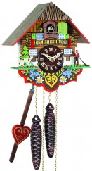 Horloge coucou coloré à piles pour enfants
