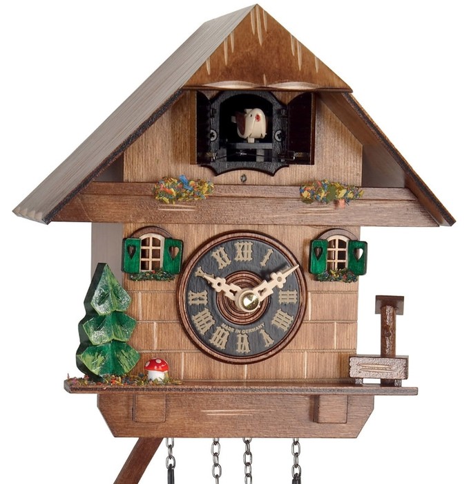 Horloge coucou à piles mini chalet pour enfant_zoom
